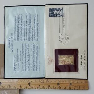 Golden replica stamp Babe Ruth